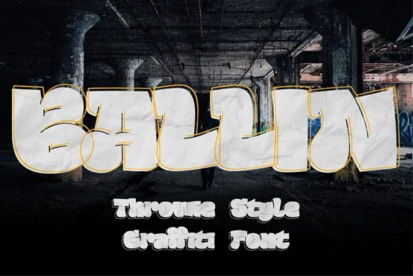 Ballin: Authentic Throwie Graffiti Font for Bold Designs