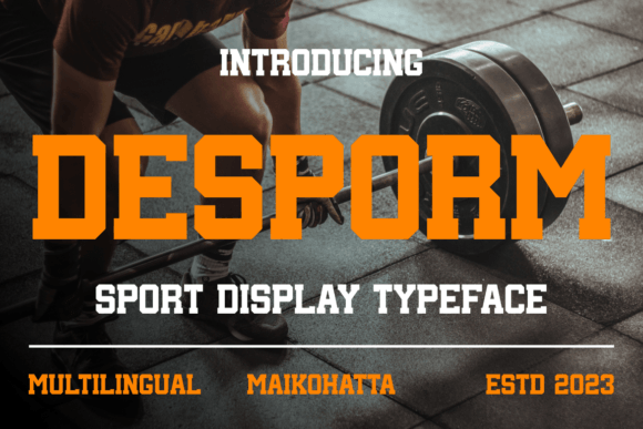 Desporm: A Bold Font for Sports and Active Brands