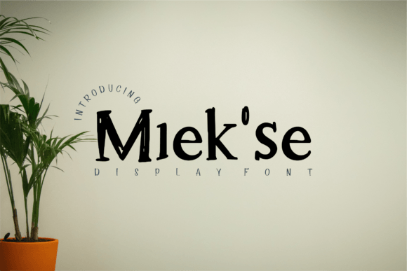 Miek se: A Unique Serif Font for Festive and Professional Designs