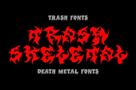 Trash Skeletal: The Ultimate Death Metal Typeface